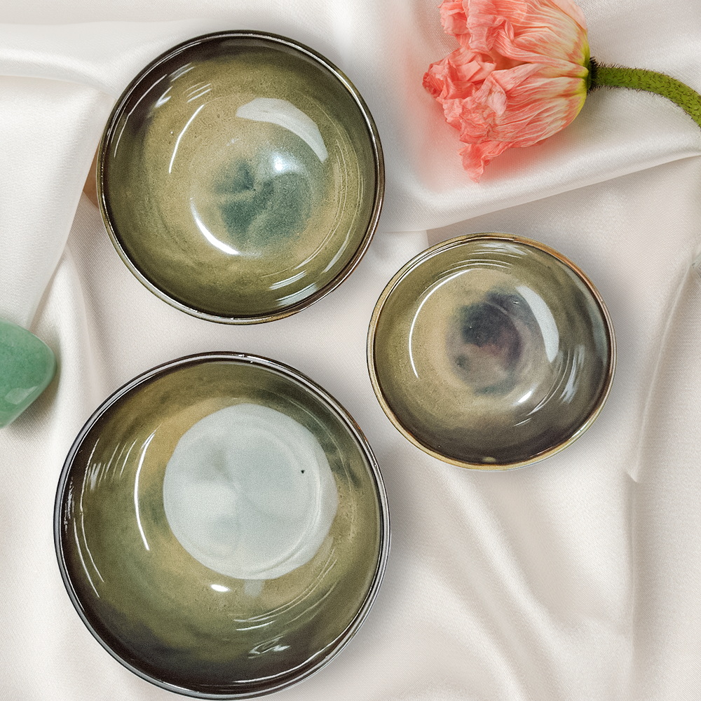 Ceramikaa serving bowls| Set of 3