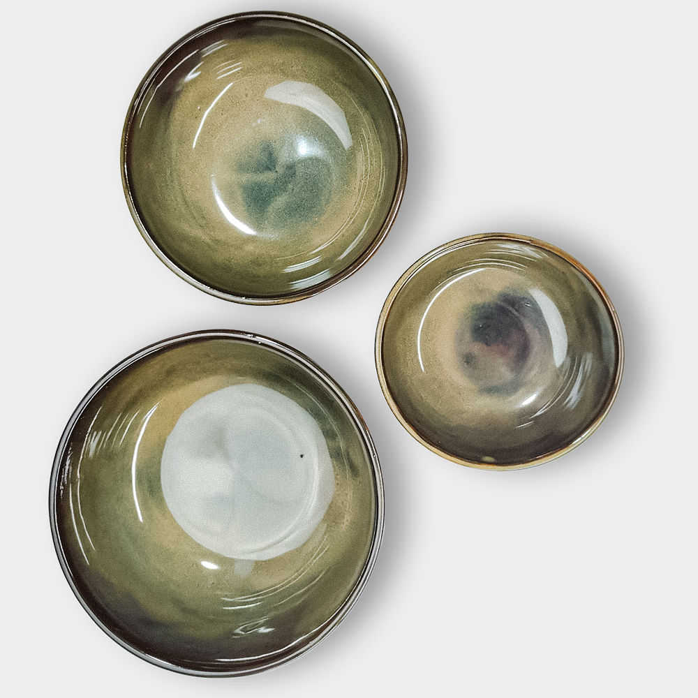 Ceramikaa serving bowls| Set of 3