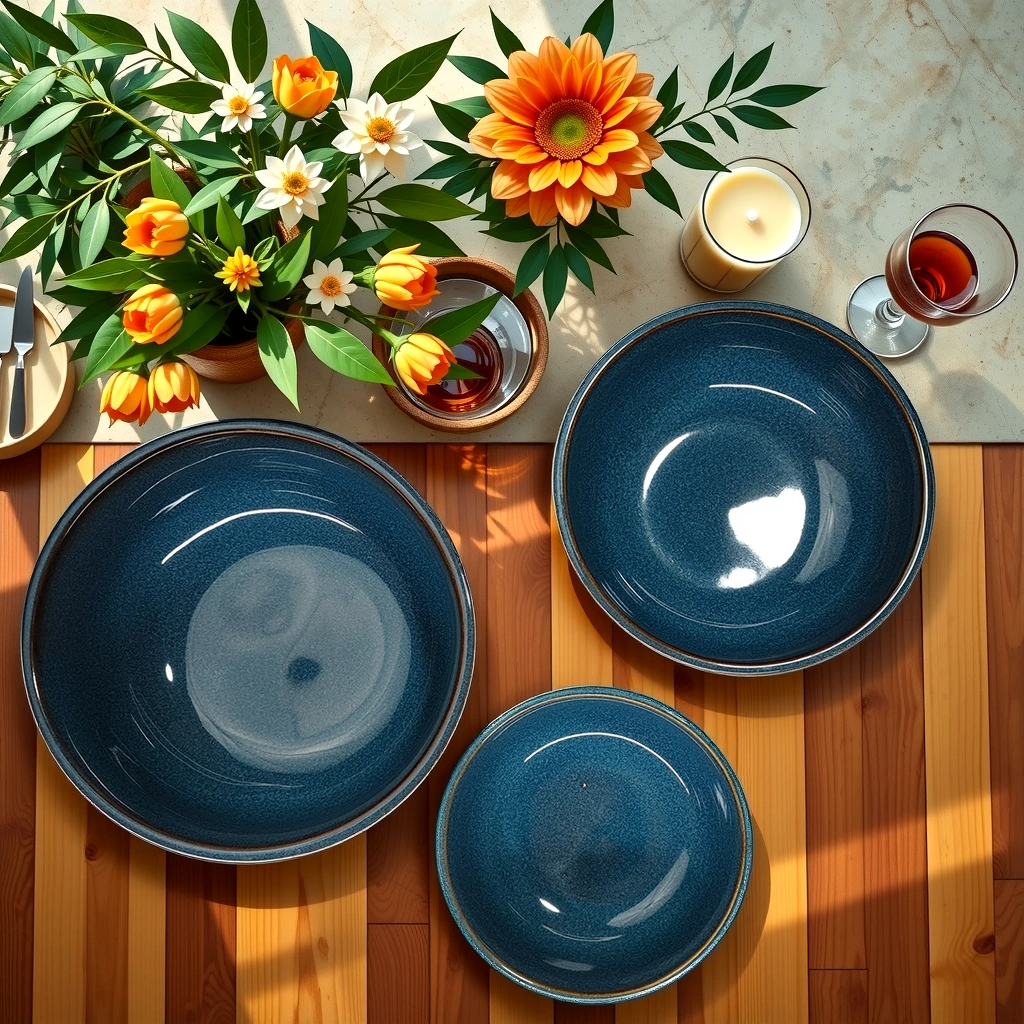 Ceramikaa Serving Bowls| Set of 3