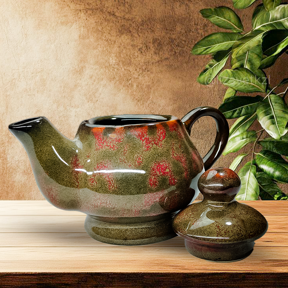 Ceramikaa Crimson Charm Mini Decor Pot