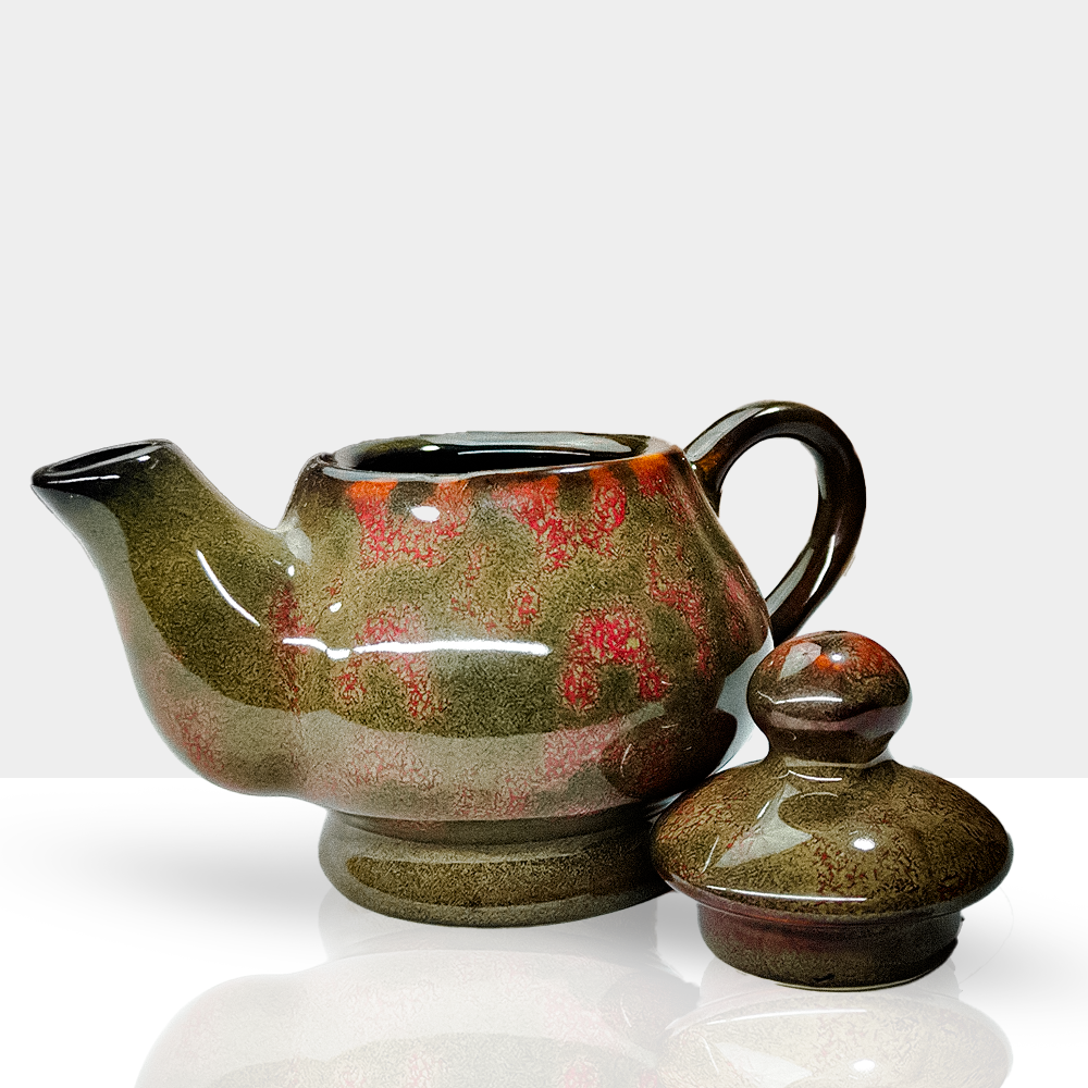 Ceramikaa Crimson Charm Mini  Pot