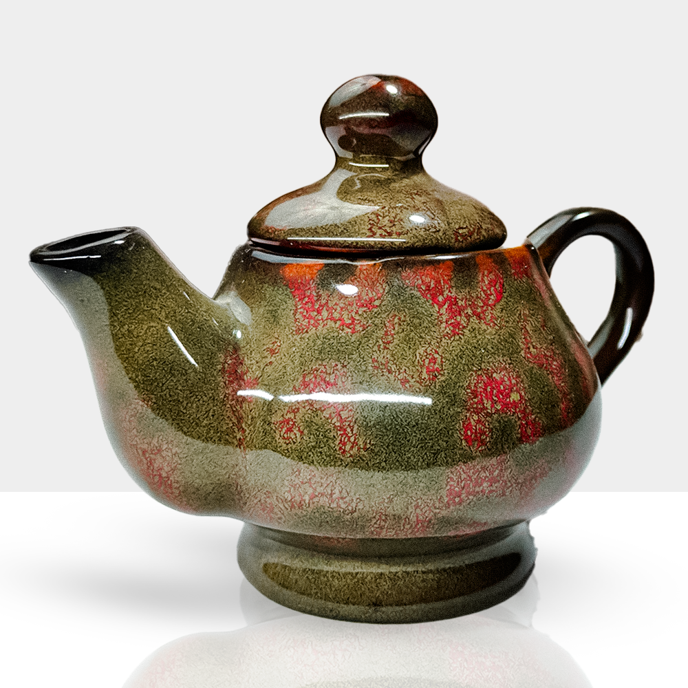 Ceramikaa Crimson Charm Mini Decor Pot