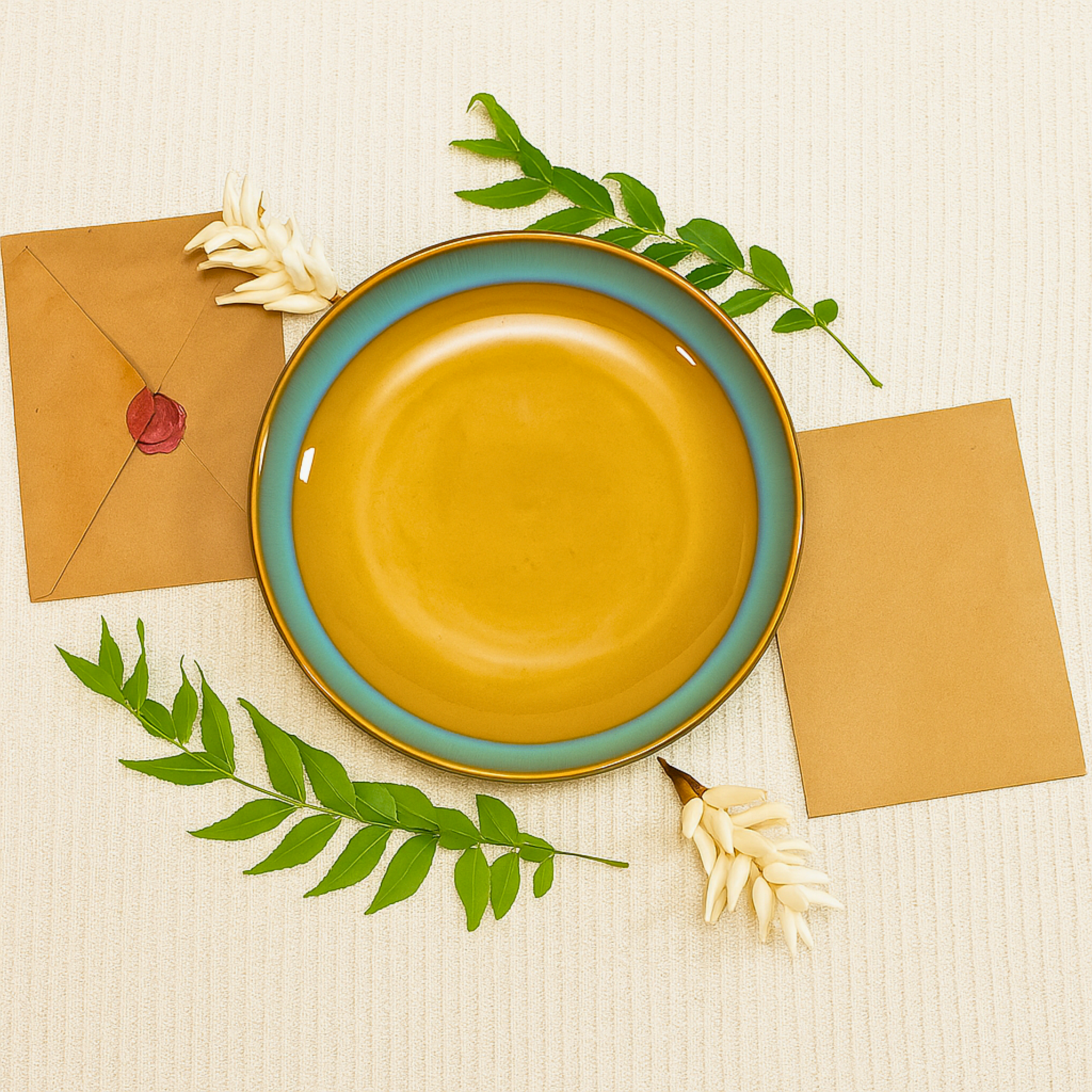 Ceramikaa Dharini Dinner Plate (10 inch)