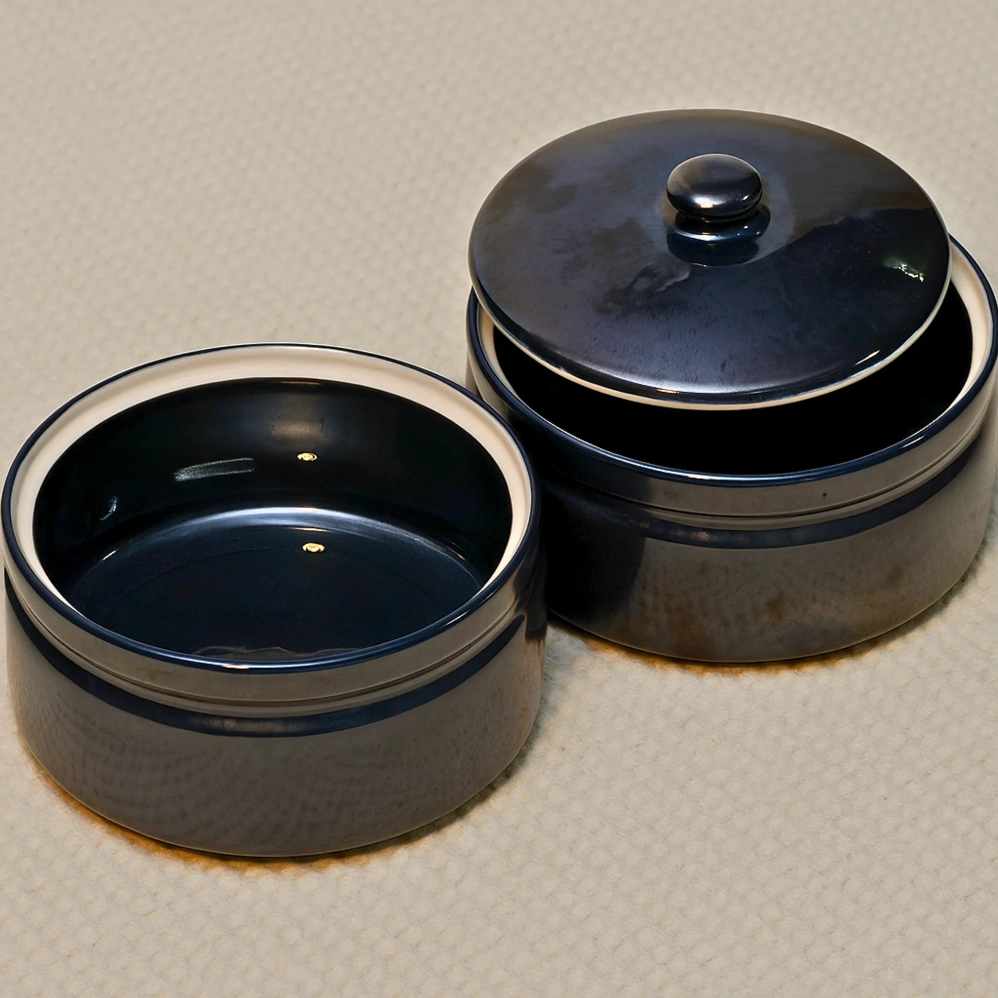 indigo Blue Glaze Dinner Set