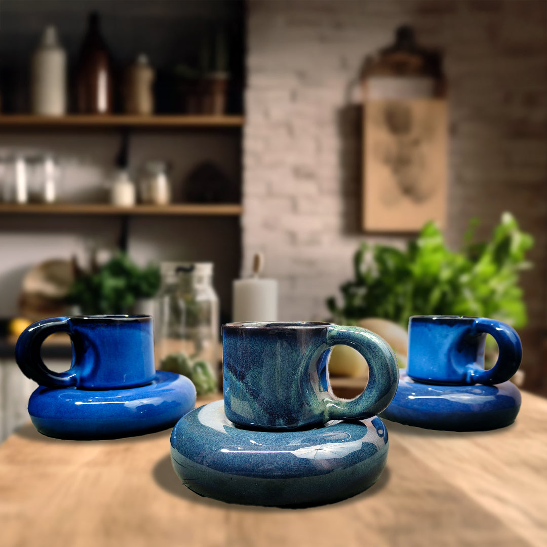 Korean Cups and Saucer By Ceramikaa.