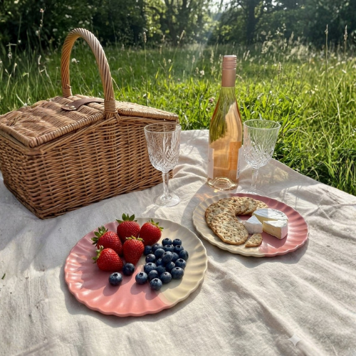 Dual Tone Appetizer Plate