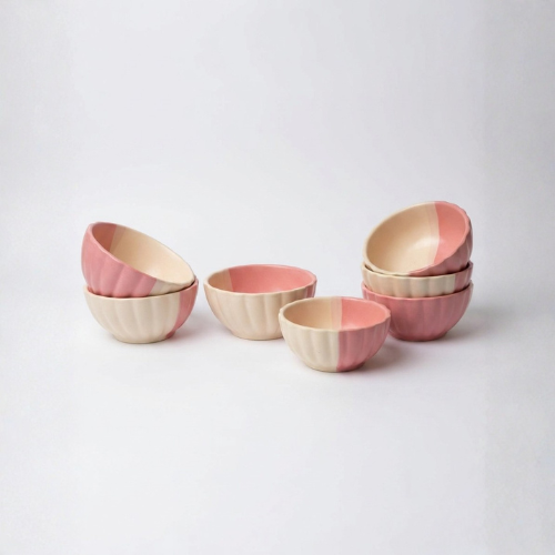 Dual Tone Petal Bowls