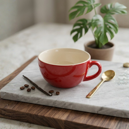 Ceramikaa Crimson Soup Mug Set