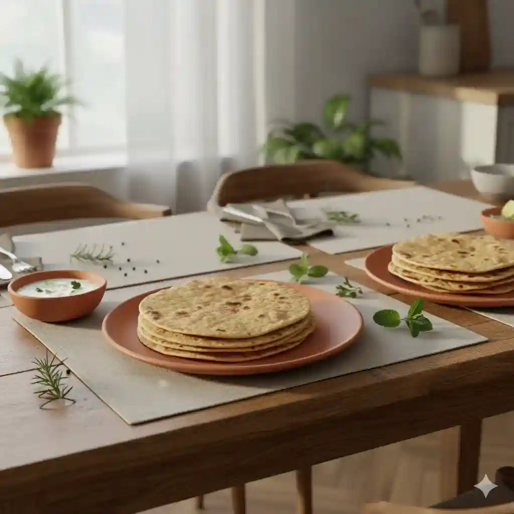 Ceramikaa Prithvi |Terracotta Thali (6 inch)