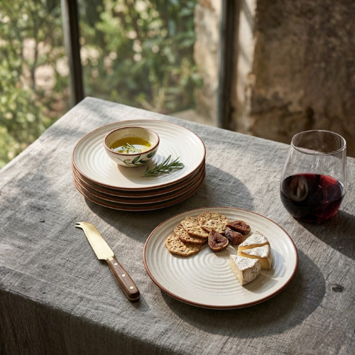 Rustic Ripple Plate