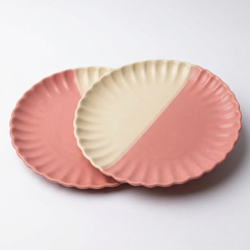 Dual Tone Appetizer Plate