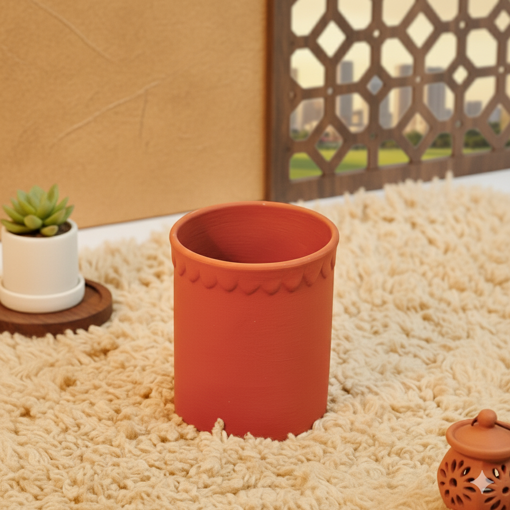 Terracotta Glasses | 6 Piece Glass Set | Ceramikaa