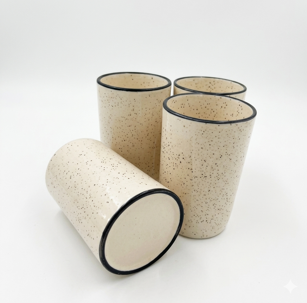 Ceramikaa Earth Glass Set of 4