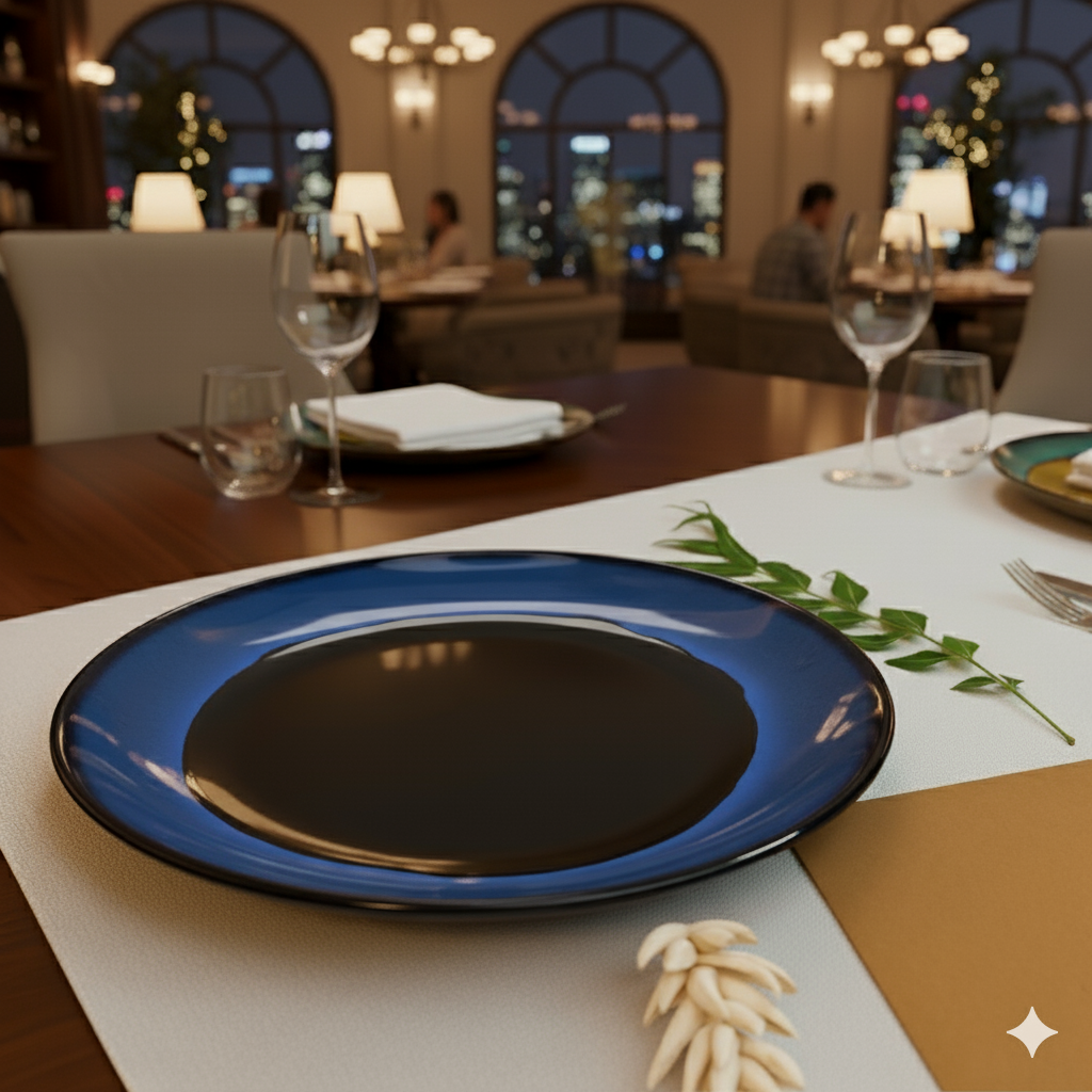 Ceramikaa Pratistha | Full & Quarter Plate Set