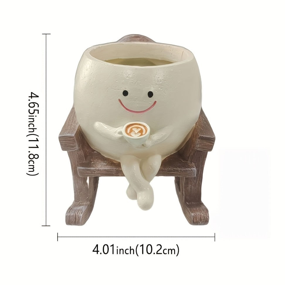 Ceramikaa| Cuppa Buddy Planter| Set of 2 | Planter Pot