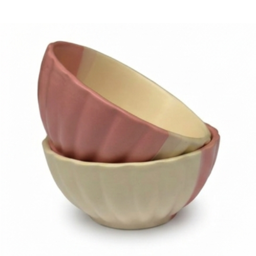 Dual Tone Petal Bowls