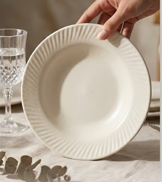 White Pasta plate